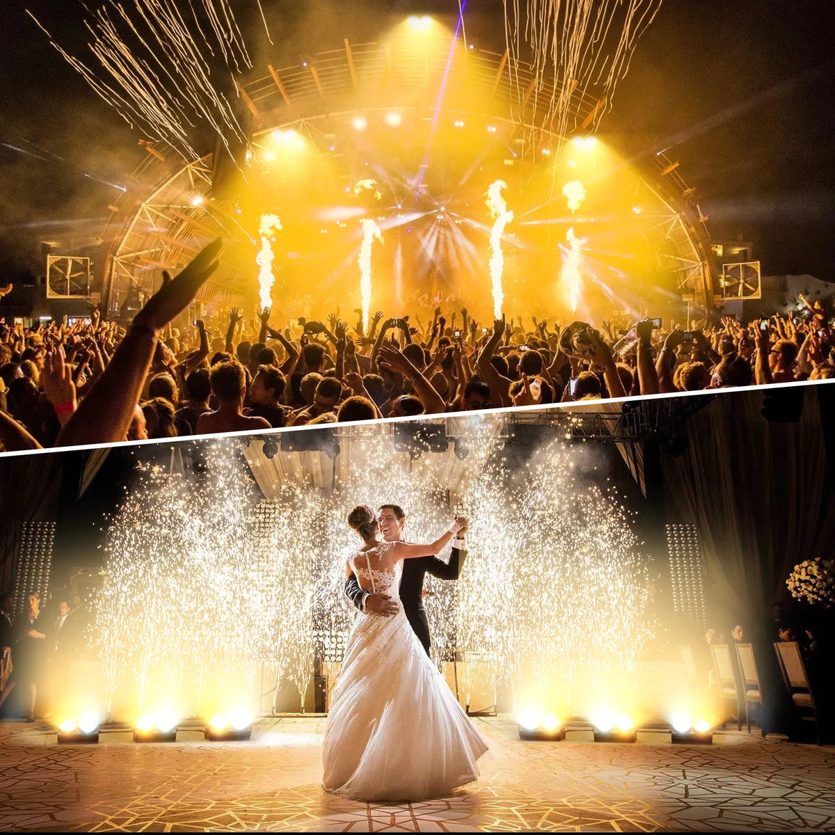 U'King 200W COB LED Par Light DMX Stage Lighting