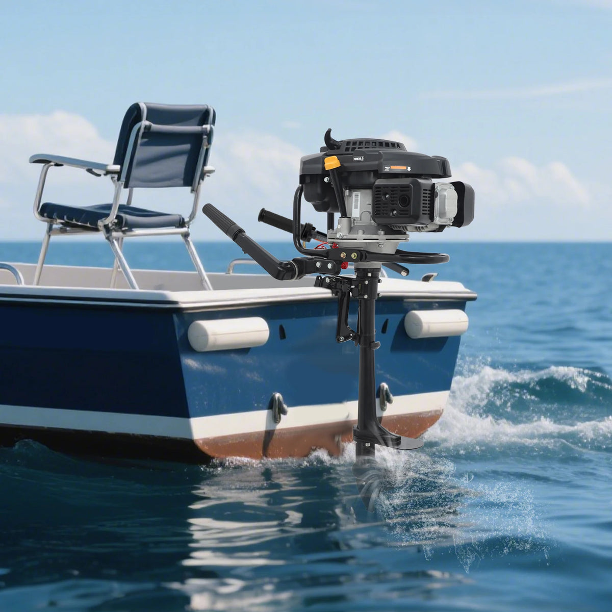 Bymaocar Four Stroke Outboard Motor With CDI Ignition And Reverse Function