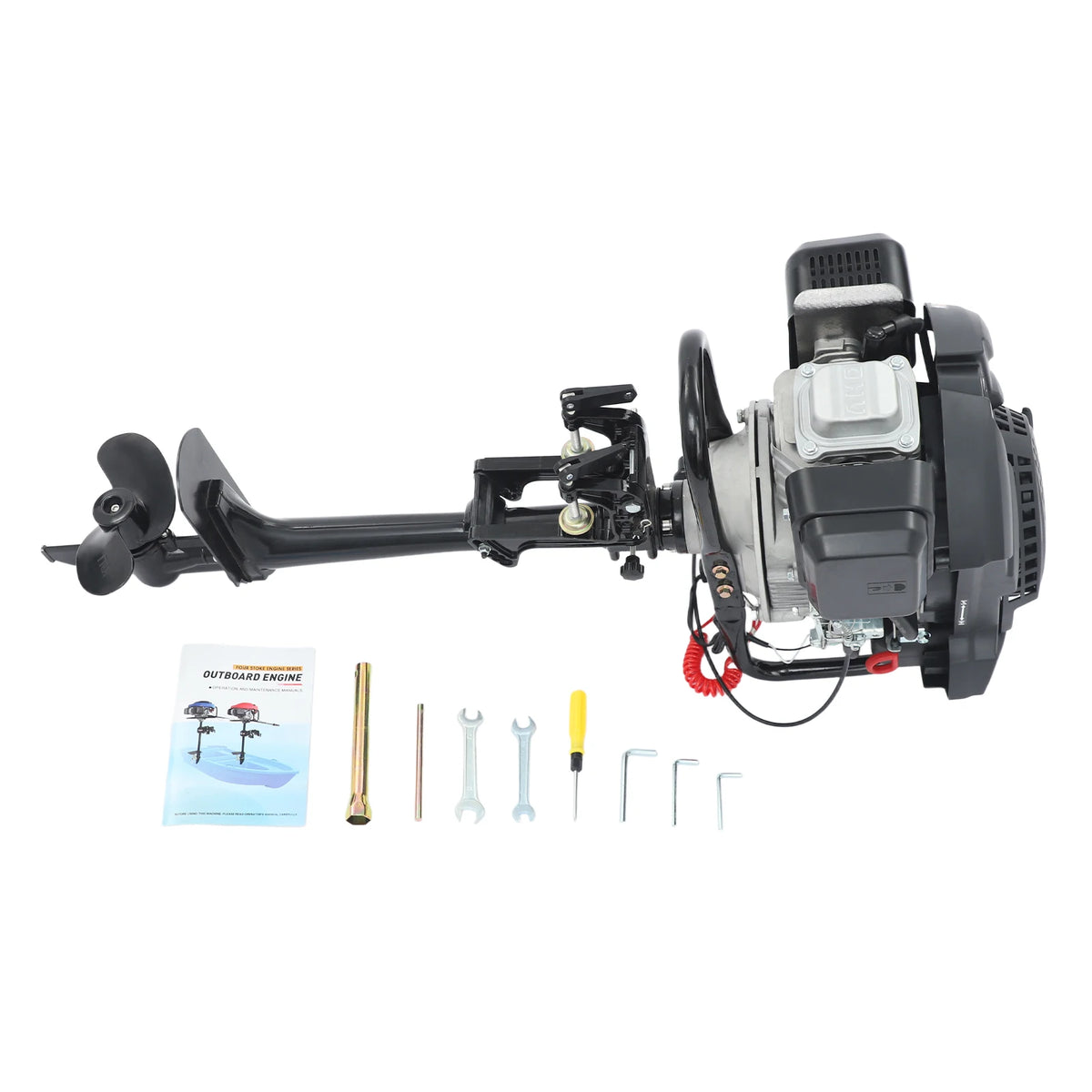 Bymaocar Four Stroke Outboard Motor With CDI Ignition And Reverse Function