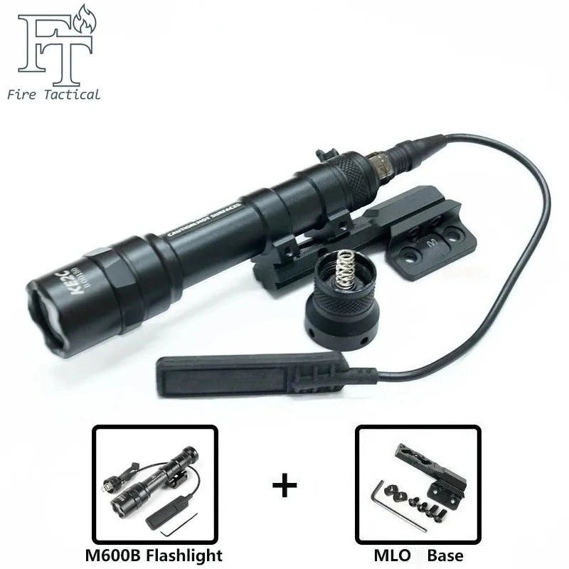 Tactical SF M600C M600B M300B M300C Flashlight Gun Light Ar15 Hunting Tools Lamp M300 M600 Scout Light with Short Style Ml-ok/21mm Picatinny Rail Base