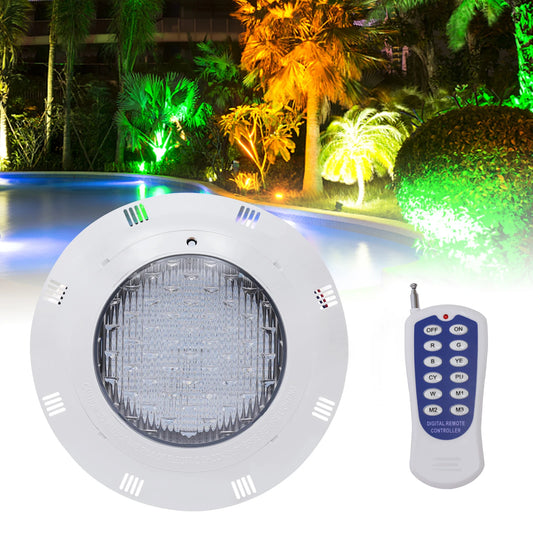 RGB LED Underwater Pool Light With Remote Control IP68 Waterproof