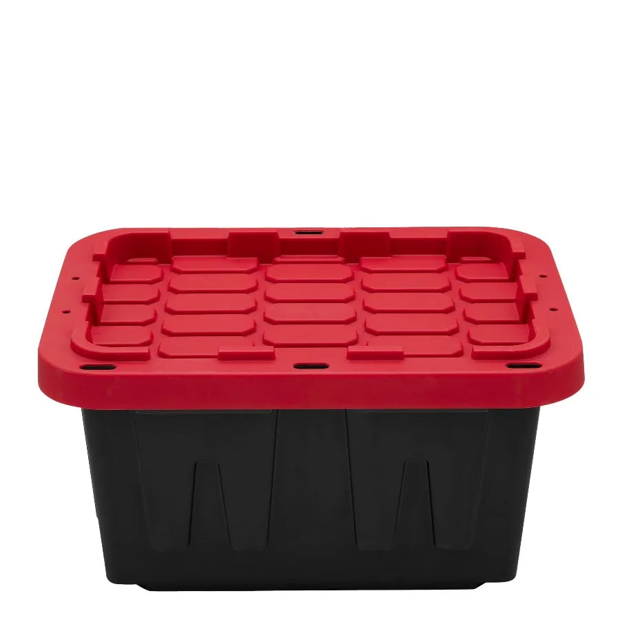 Hyper Tough Heavy Duty Plastic Storage Bins With Snap Lids