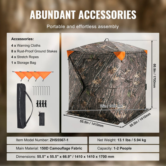 SucceBuy 270 Degree See Through Hunting Blind For Deer Turkey