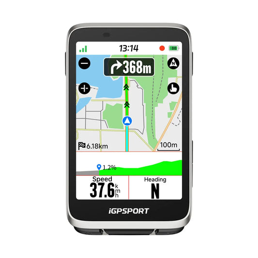 iGPSPORT BiNavi Touchscreen Bike Computer With GPS Navigation System