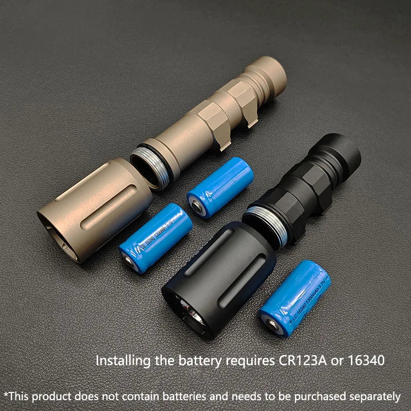 US Warehouse Tactical Metal V2 Flashlight High Power White LED 1000/1300lumens Airsoft Rifle AR15 Hunting Torch Scout Light