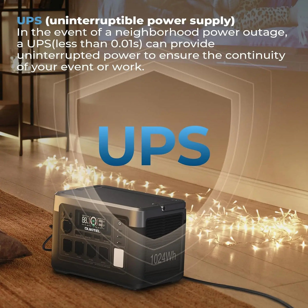 OUKITEL P1000 Plus Portable Power Station Solar Generator Backup