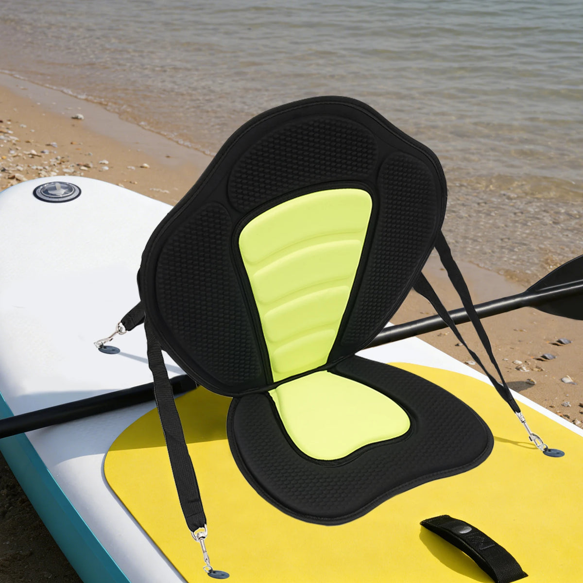 Ergonomic Kayak Canoe Seat With Adjustable Straps And Storage Bag